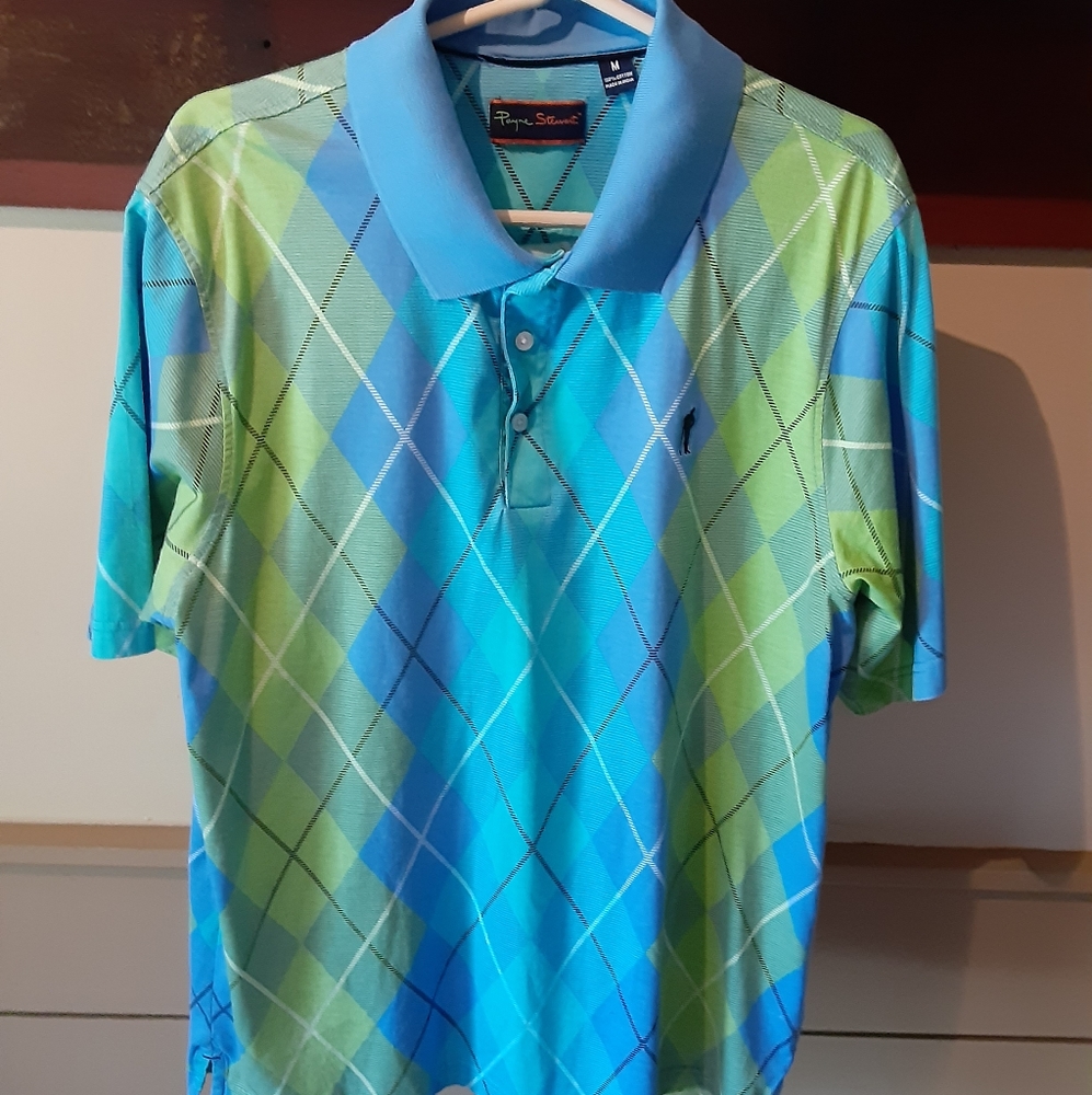 Payne Stewart Argyle Golf Shirt